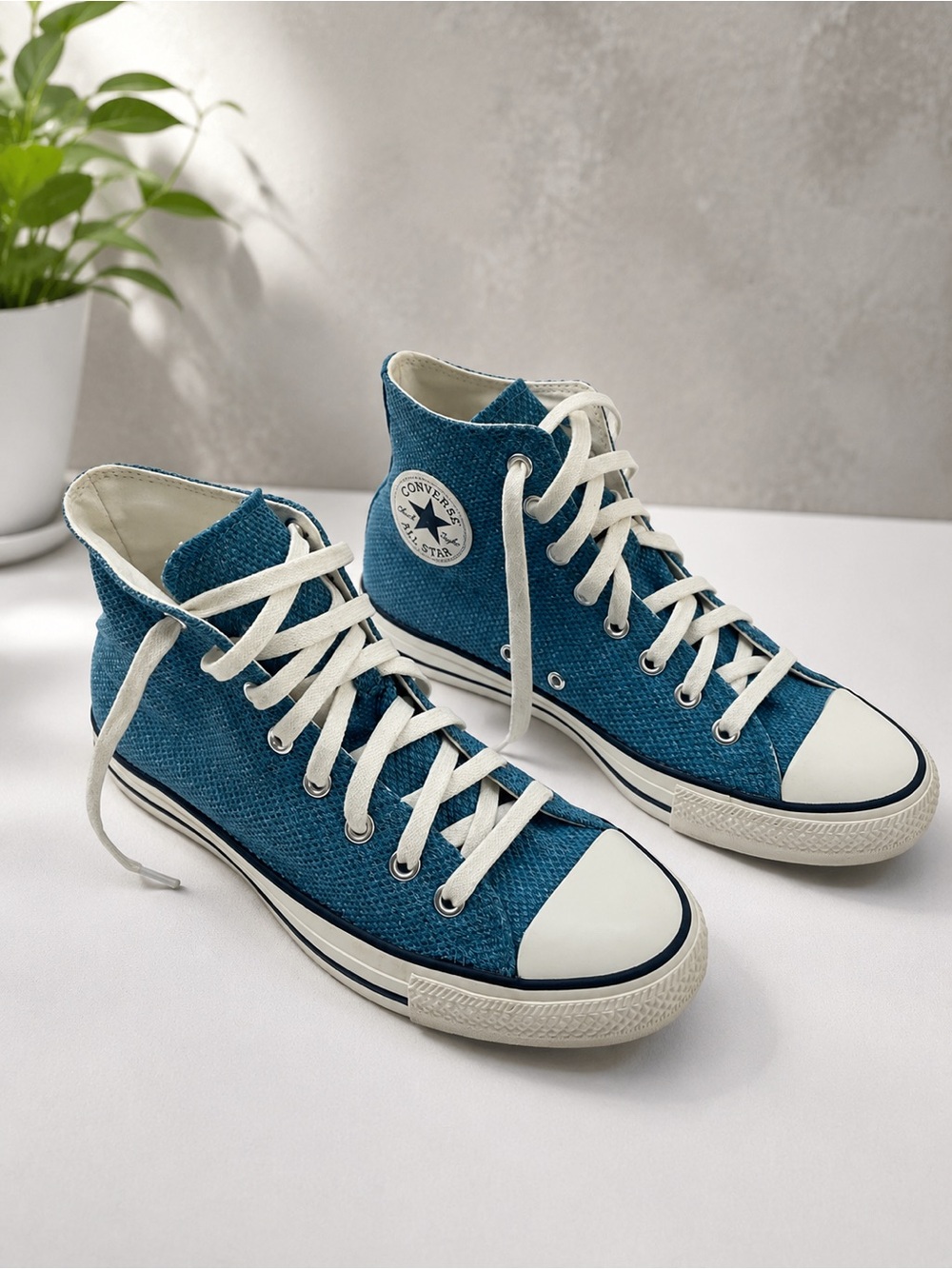 Converse Chuck Taylor All Star High Top Blue Teal Unisex Sneakers Men 8 Women 10